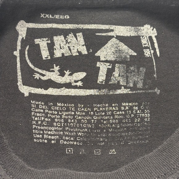 Isla‎ Mujeres Mexico Tan Tan Graphic T-Shirt Skeleton Tequila Bar XXL - Picture 4 of 8